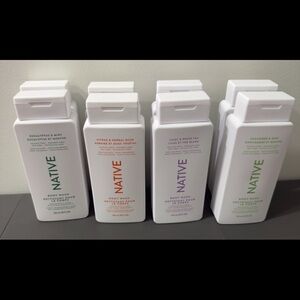 Set of 8 Native Body Wash Collection - Eucalyptus, Citrus, Lilac, Cucumber 532ml